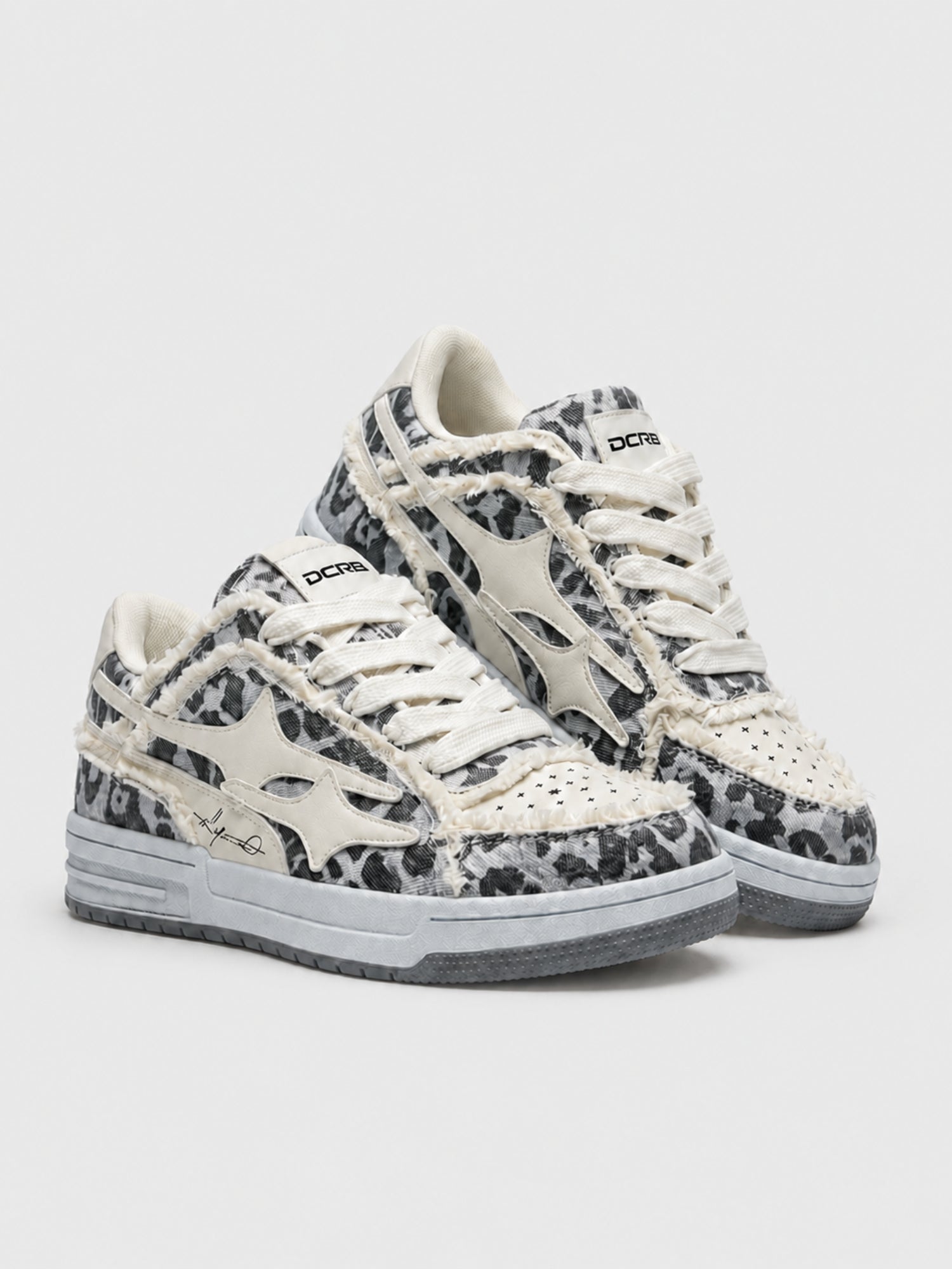 DCRB Bone Leopard Sneakers