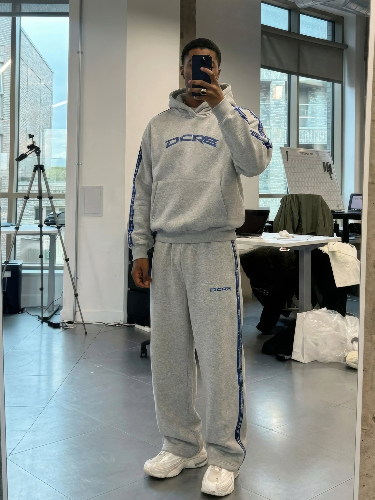 DCRB Checkered Stripe Hoodie