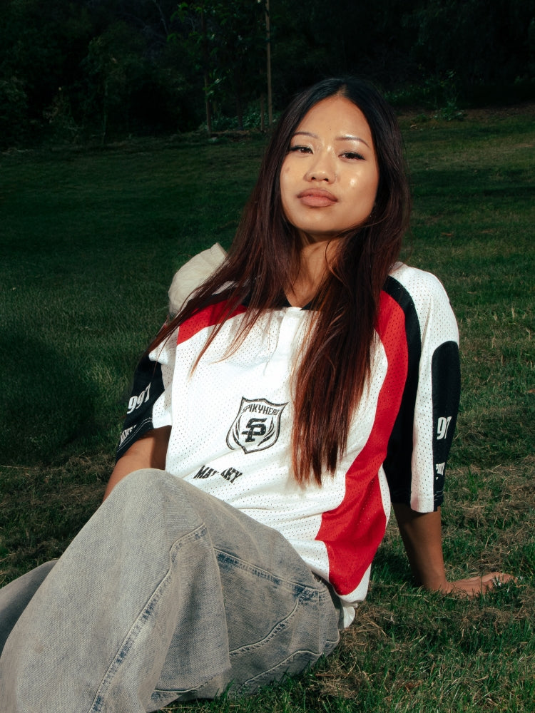 DCRB Spikey Football Tee