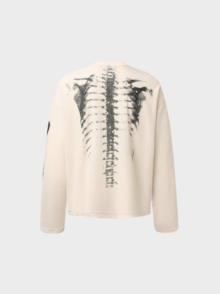 DCRB Waffle Knitted Skeleton Longsleeve