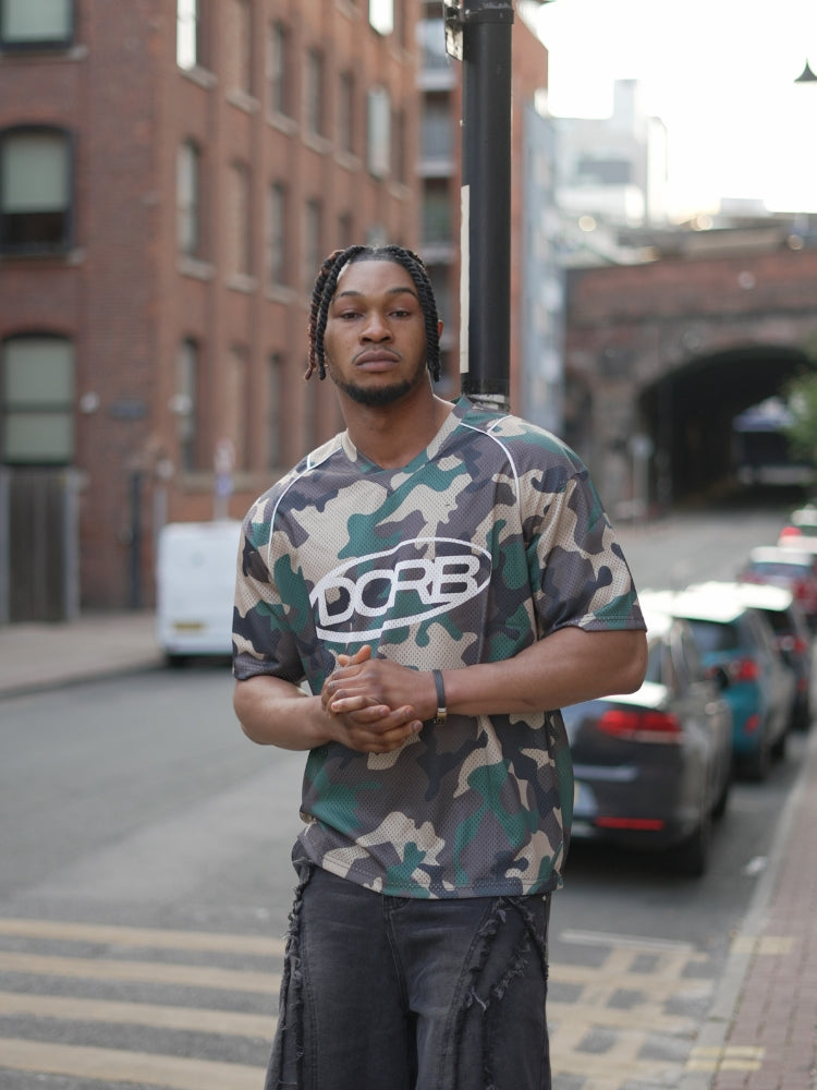 DCRB Camo Football Tee