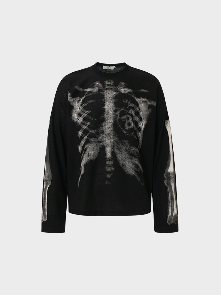 DCRB Waffle Knitted Skeleton Longsleeve