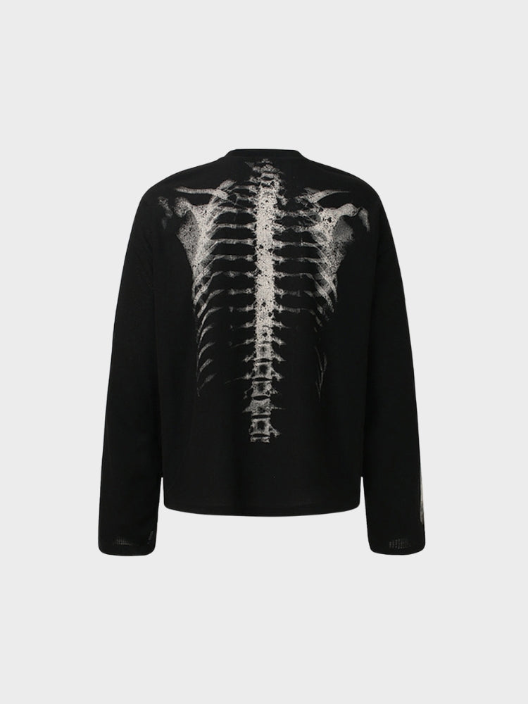 DCRB Waffle Knitted Skeleton Longsleeve