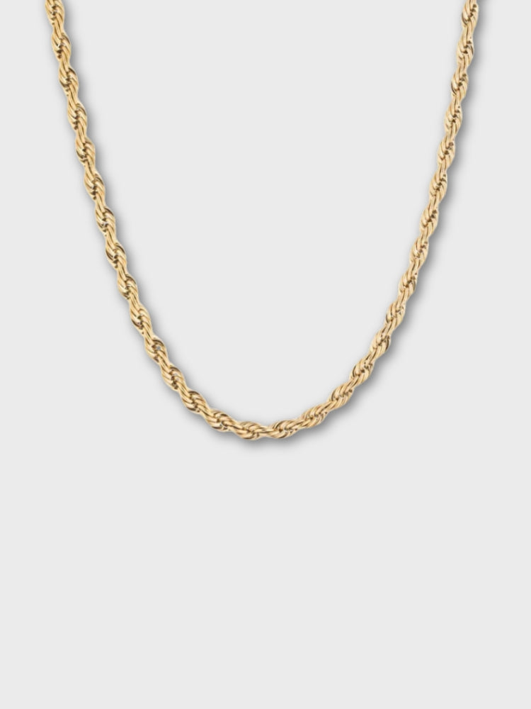 Golden Wrope Necklace 3MM