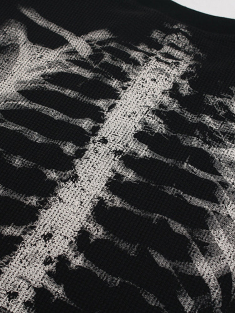 DCRB Waffle Knitted Skeleton Longsleeve