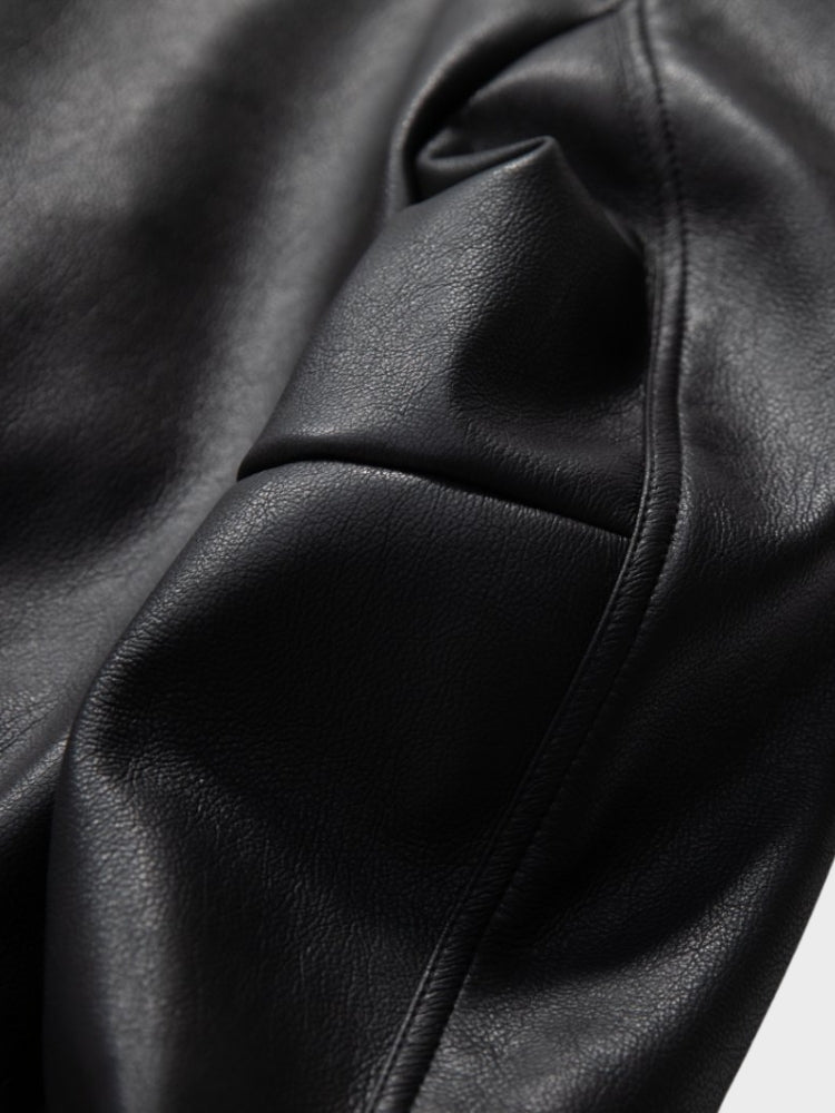 DCRB x Sade Faux Leather Bomber Jacket