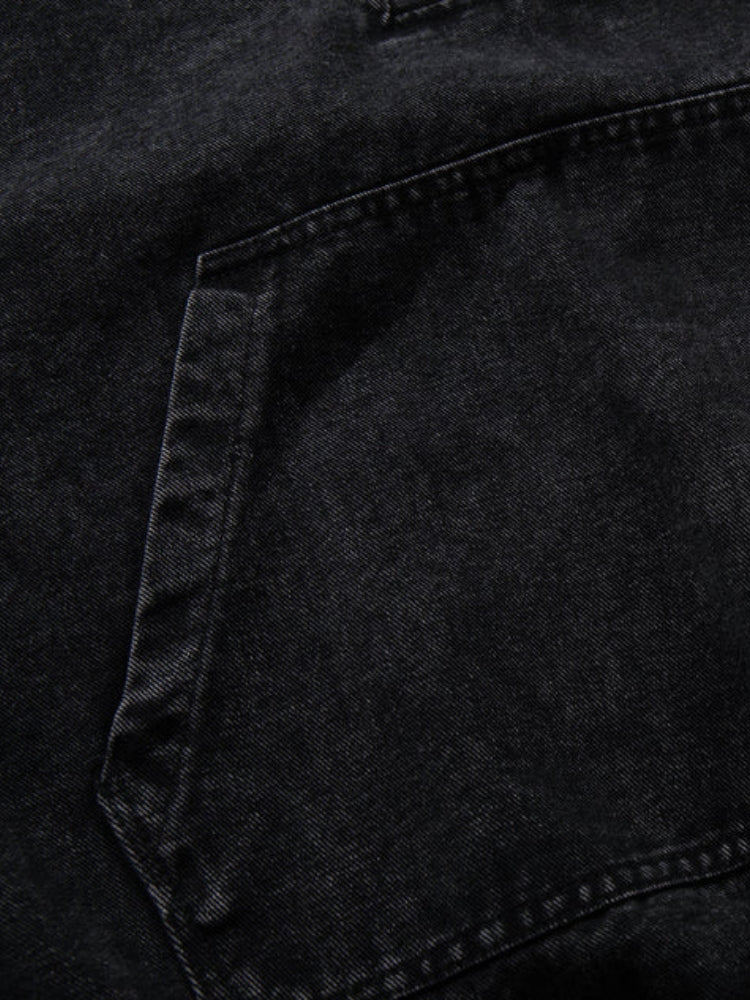 DCRB Toggle Front Washed Denim Hoodie