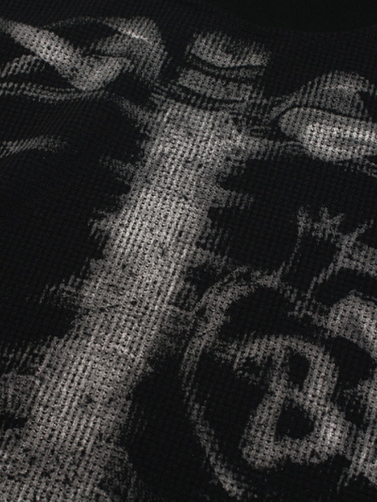 DCRB Waffle Knitted Skeleton Longsleeve