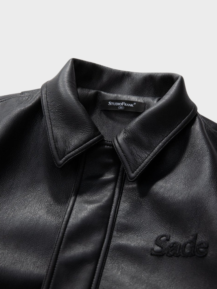 DCRB x Sade Faux Leather Bomber Jacket