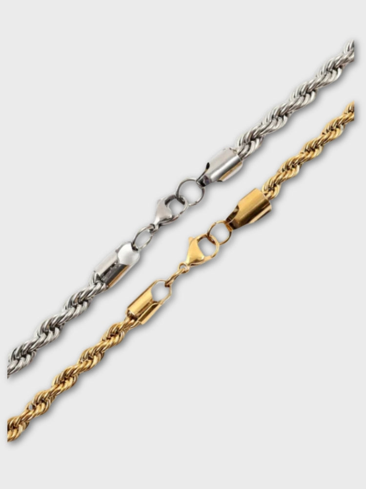 Golden Wrope Necklace 3MM