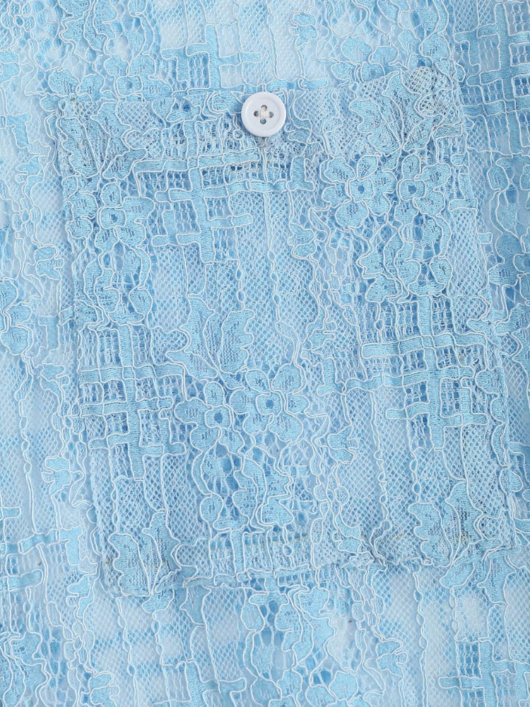 Light Blue Transparant Shirt Verona