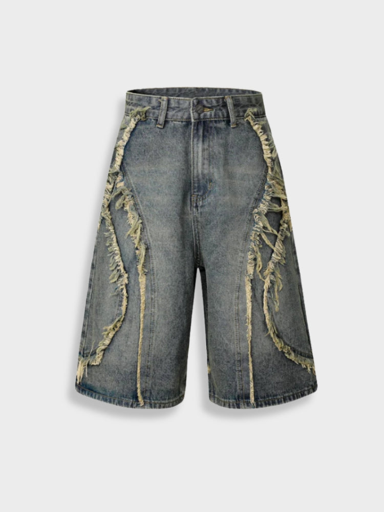 DCRB Distressed Street Denim Jorts