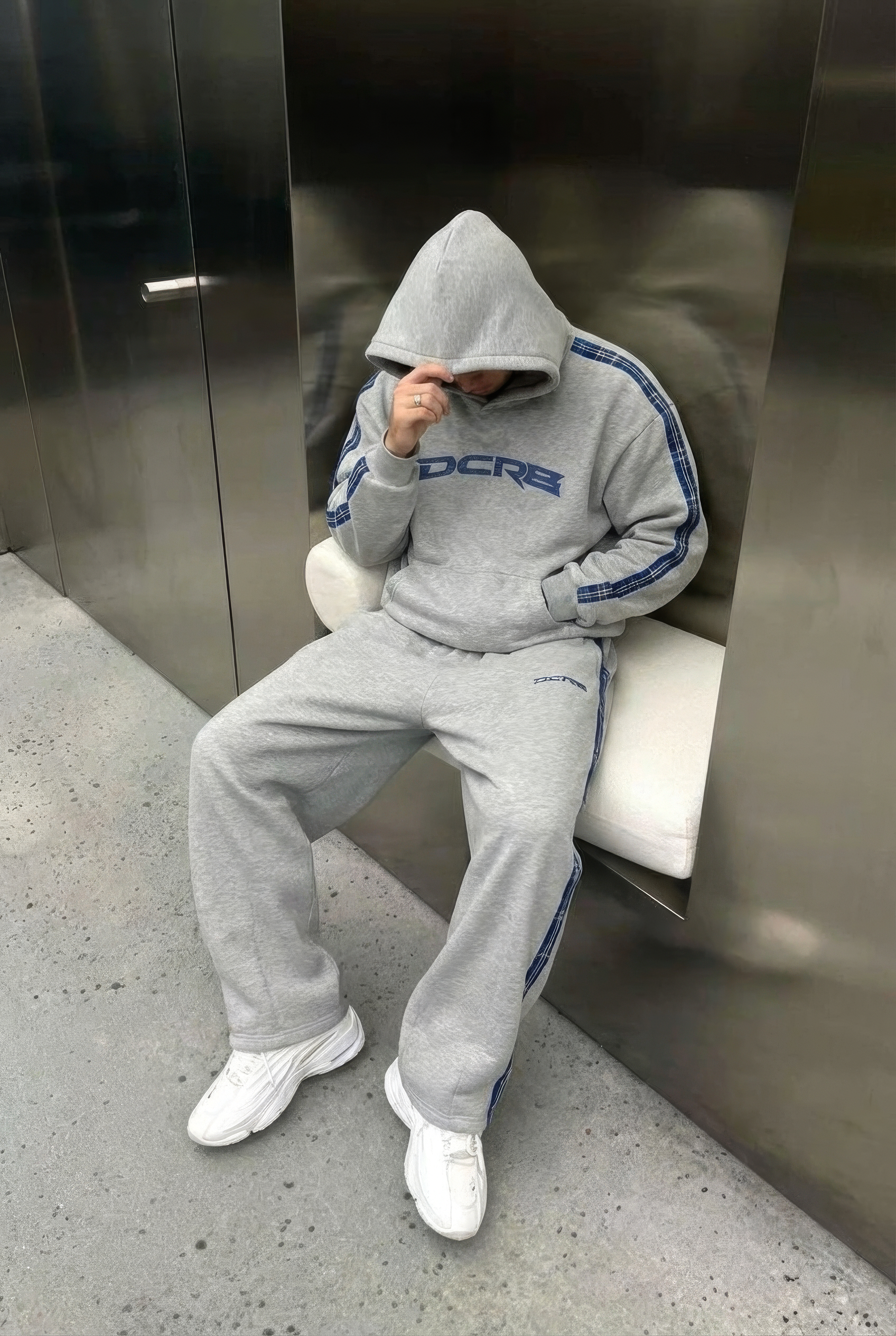 DCRB Checkered Stripe Hoodie