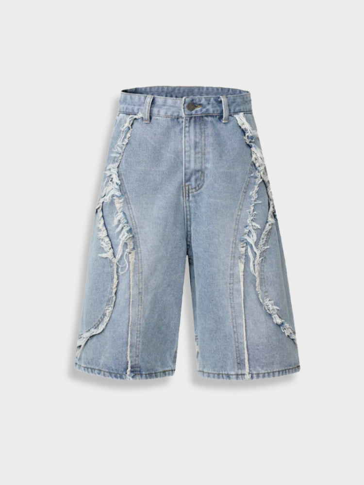 DCRB Distressed Street Denim Shorts