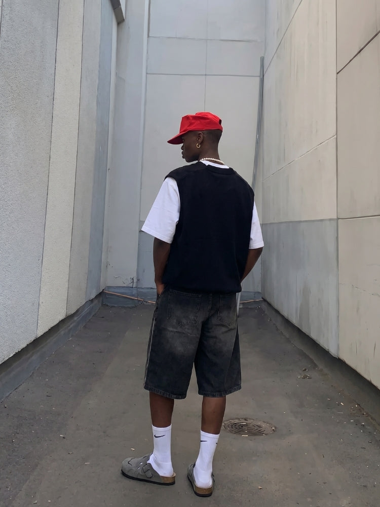 DCRB Striped Barrel Denim Jorts