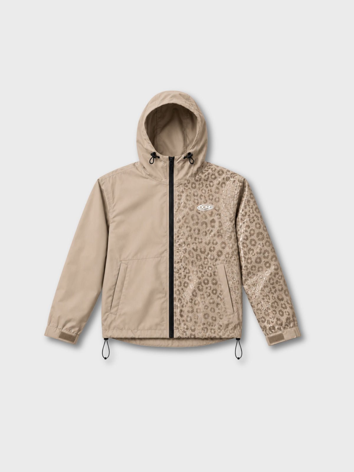 DCRB Pink Water Reactive Cheetah Rain Jacket