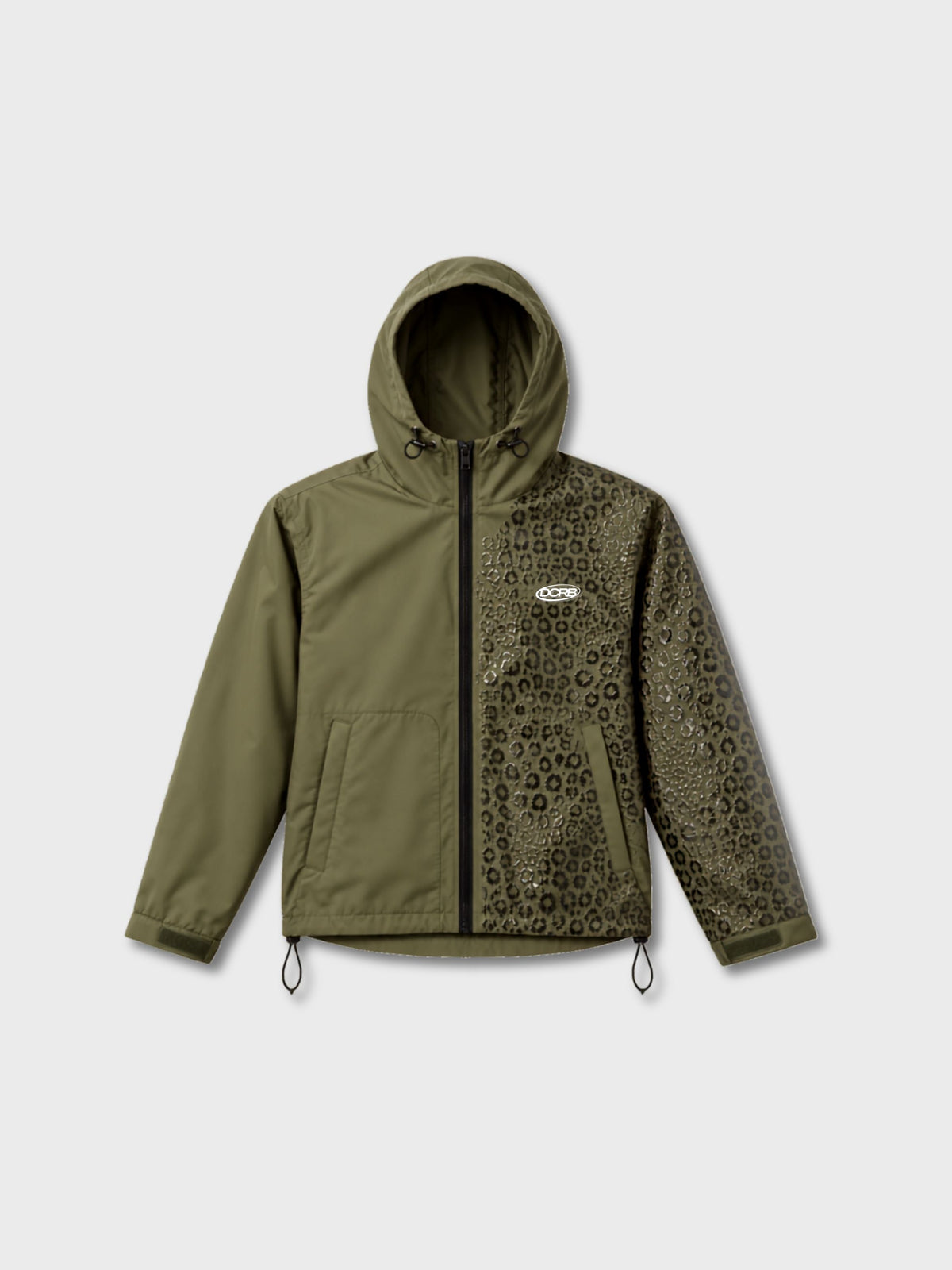 DCRB Pink Water Reactive Cheetah Rain Jacket
