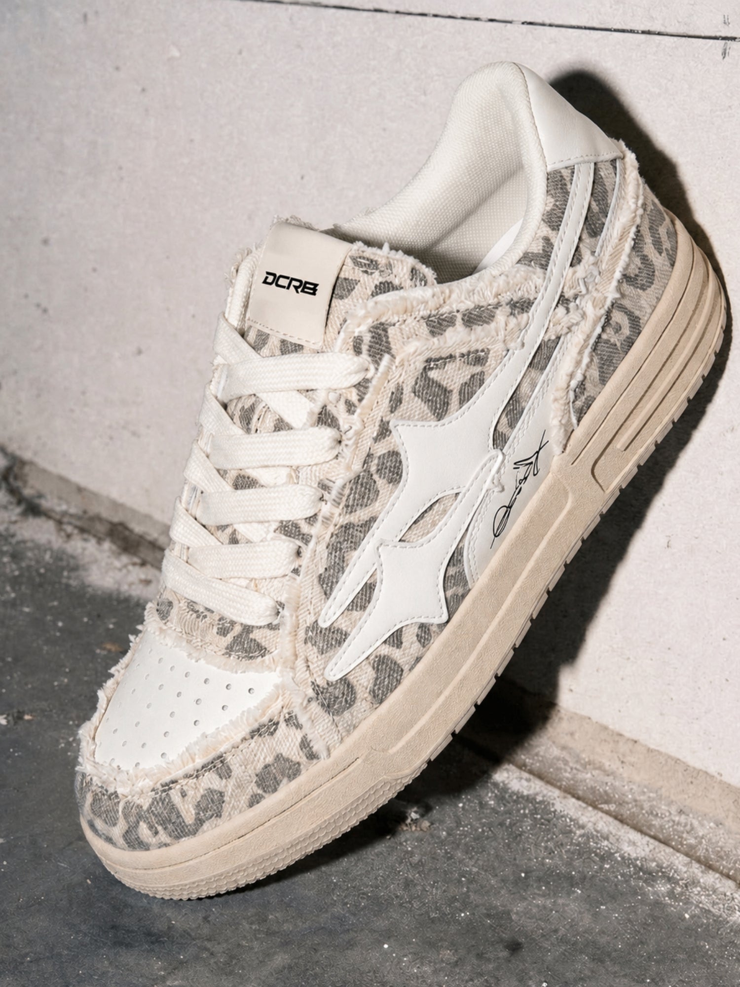 DCRB Bone Leopard Sneakers
