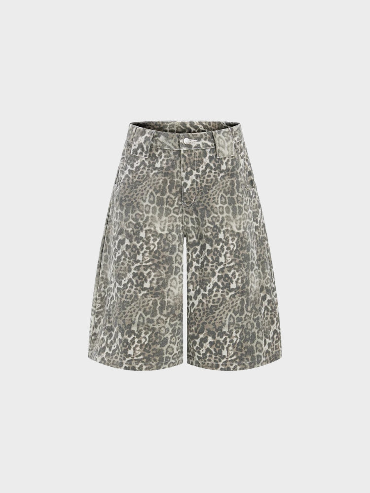 DCRB Leopard Baggy Jorts