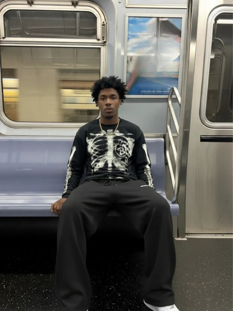 DCRB Waffle Knitted Skeleton Longsleeve