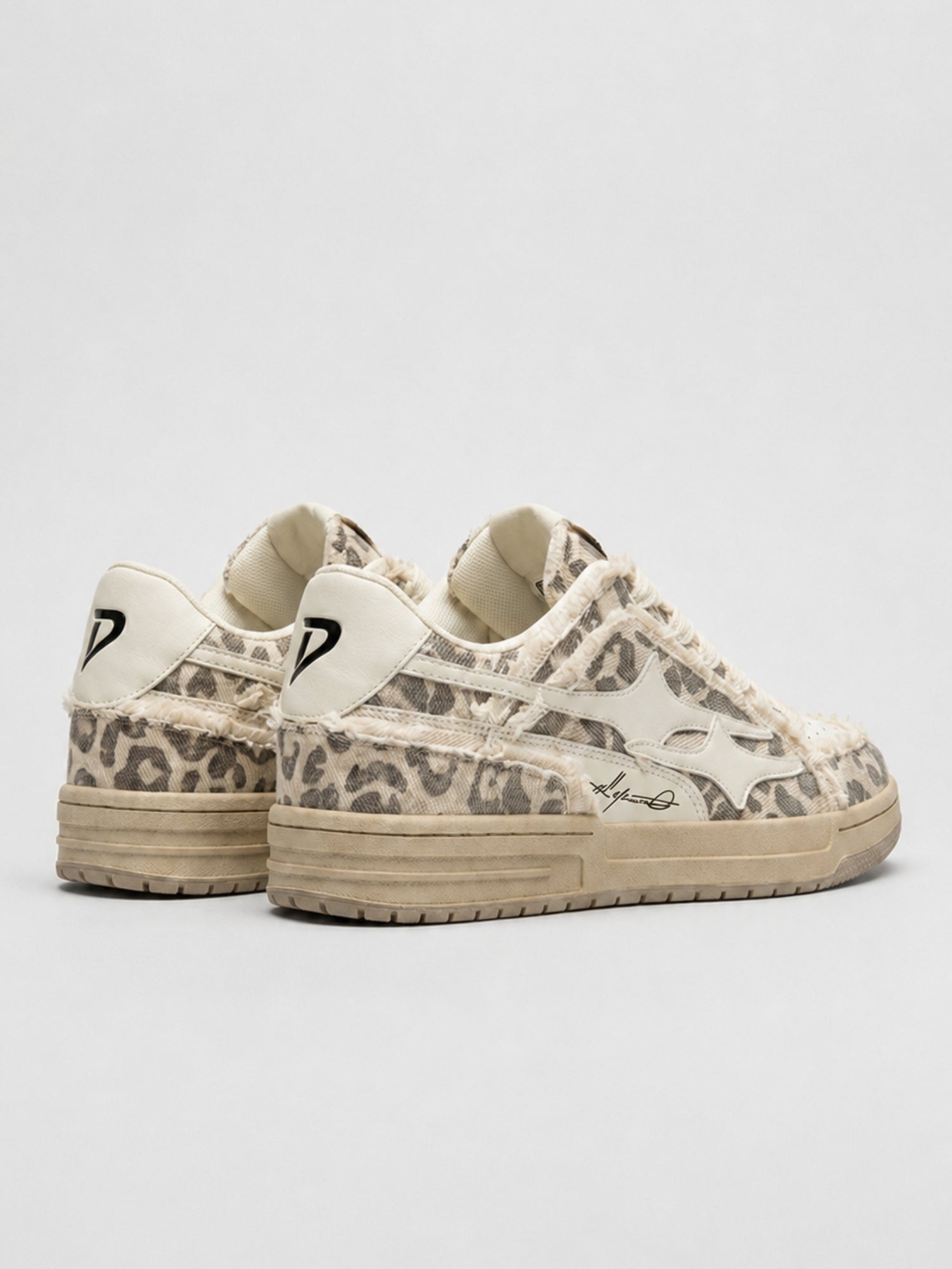 DCRB Bone Leopard Sneakers