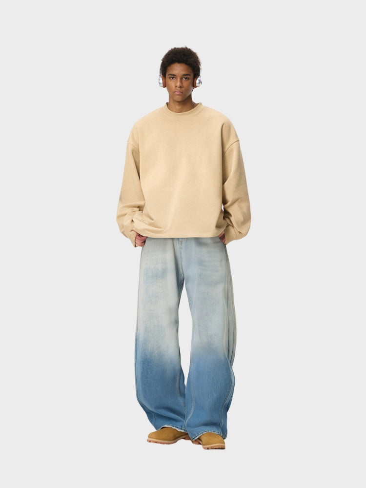 DCRB White Washed Baggy Denim Jeans