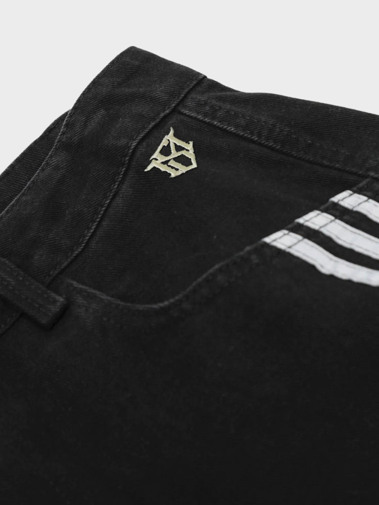 DCRB Striped Barrel Denim Jeans