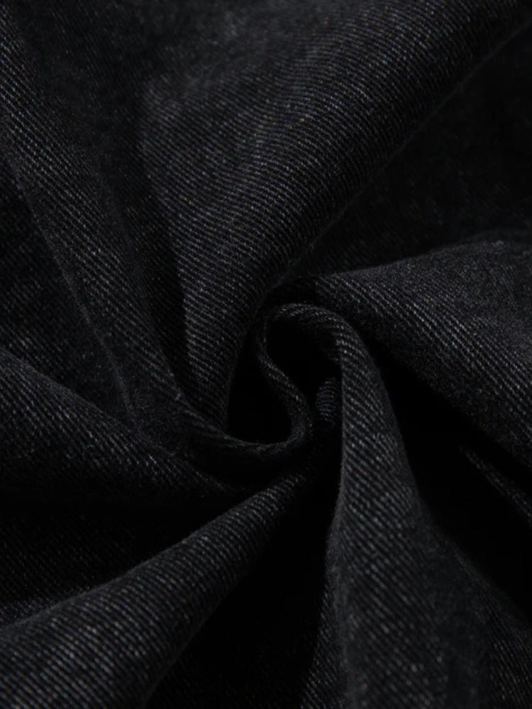 DCRB Toggle Front Washed Denim Hoodie