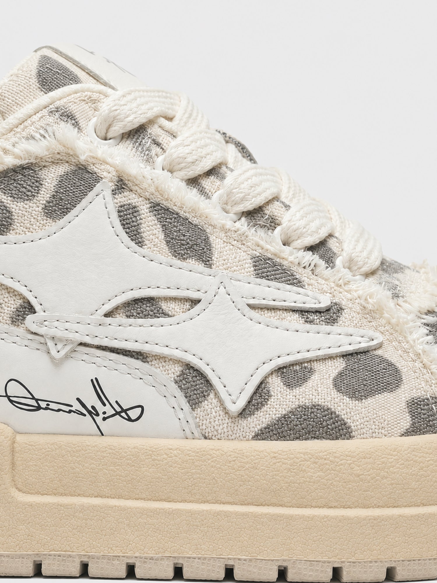 DCRB Bone Leopard Sneakers
