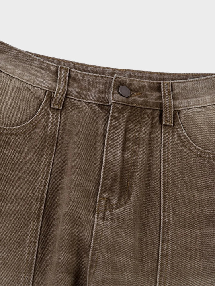 DCRB Washed Workwear Barrel Jeans