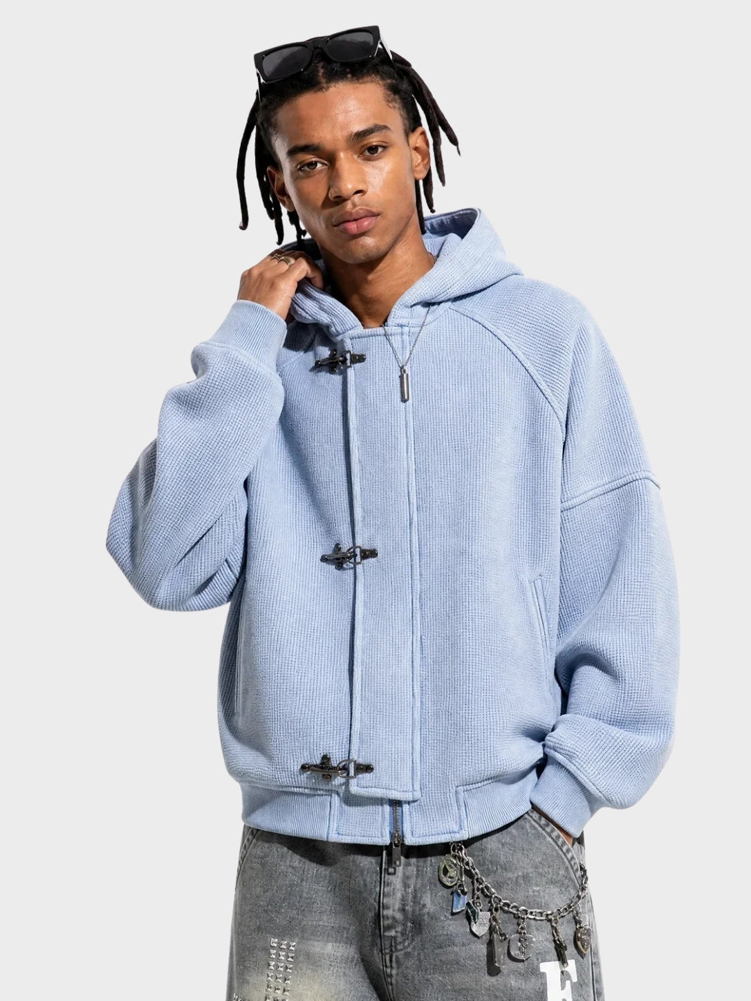 DCRB Waffle Clasp Zipper