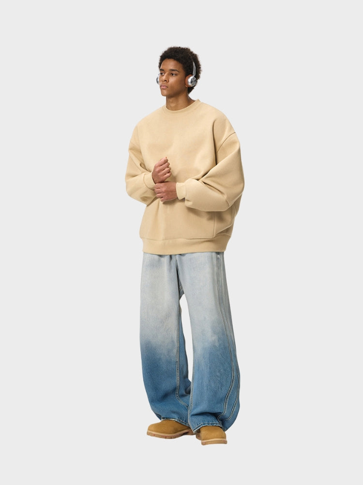 DCRB White Washed Baggy Denim Jeans