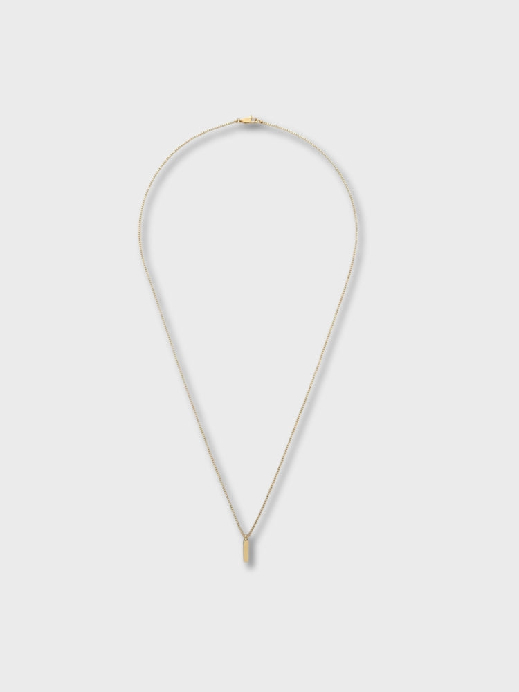 Minimalistic Rectangle Silver Necklace