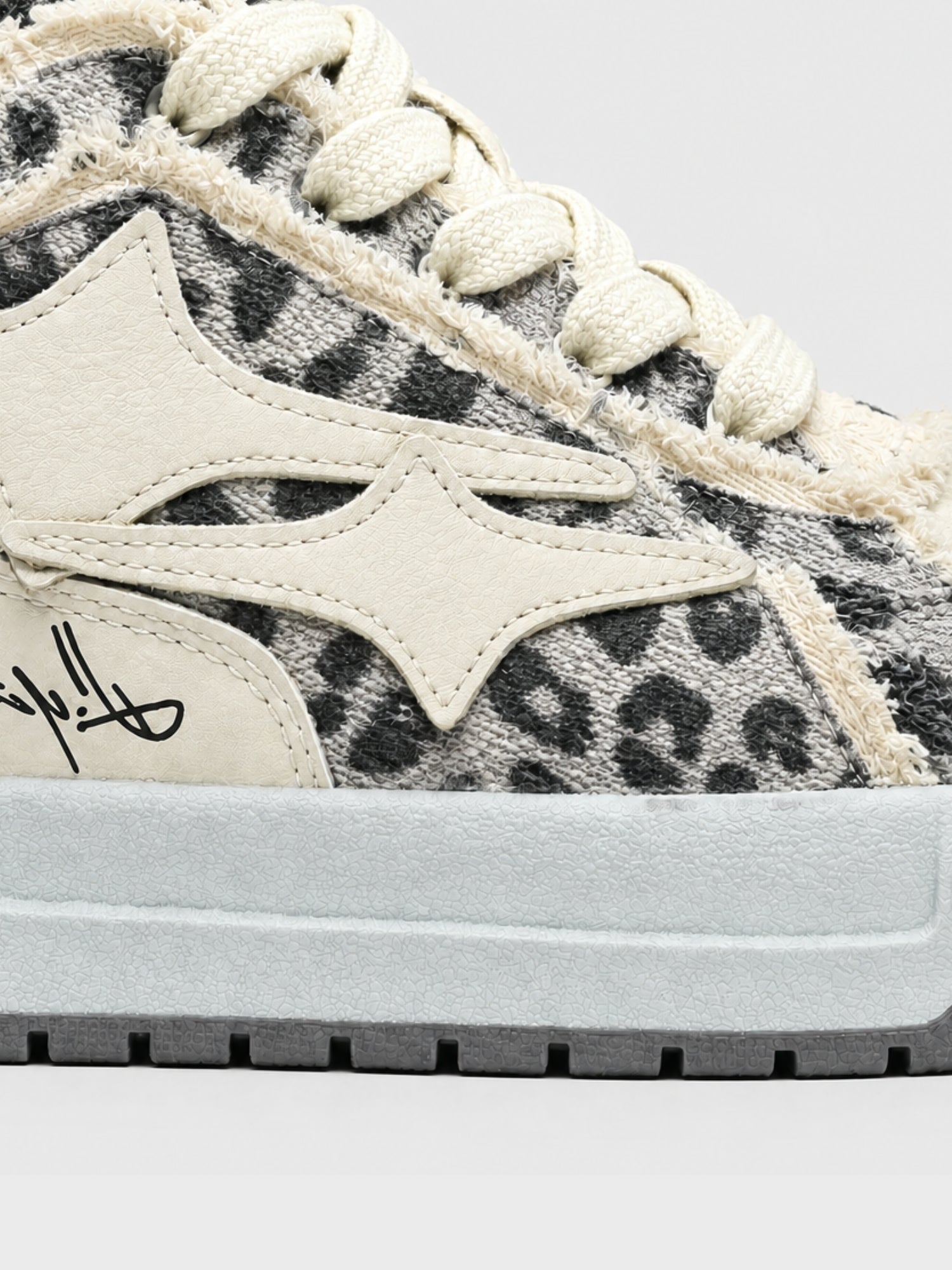 DCRB Bone Leopard Sneakers