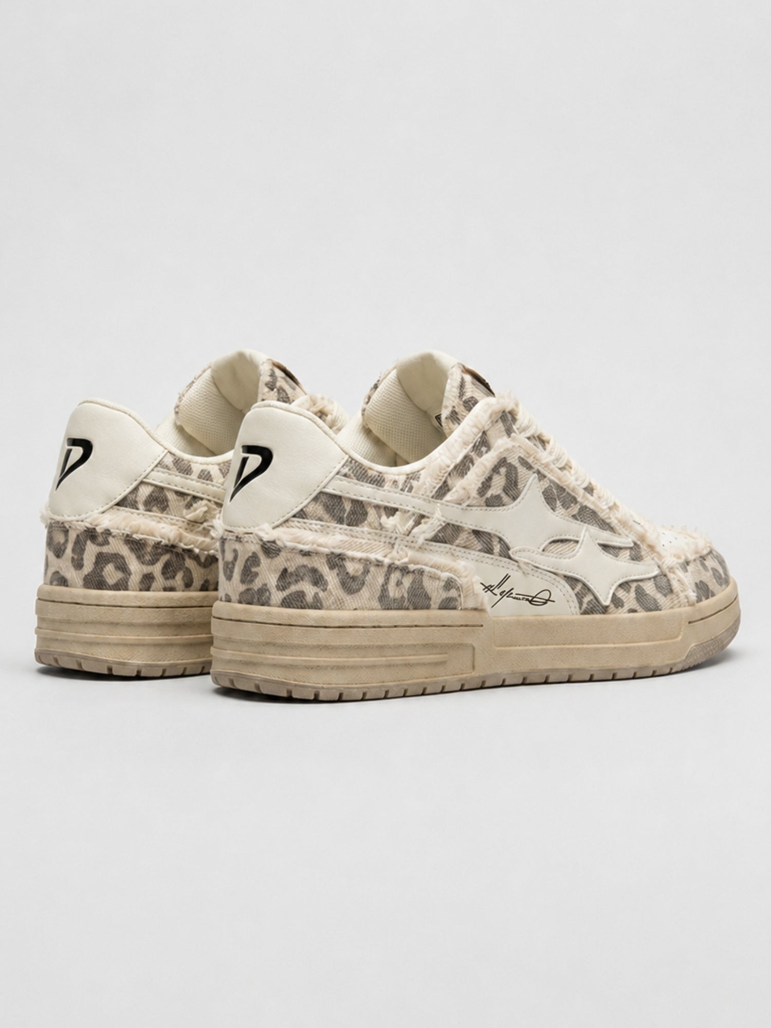 DCRB Bone Leopard Sneakers