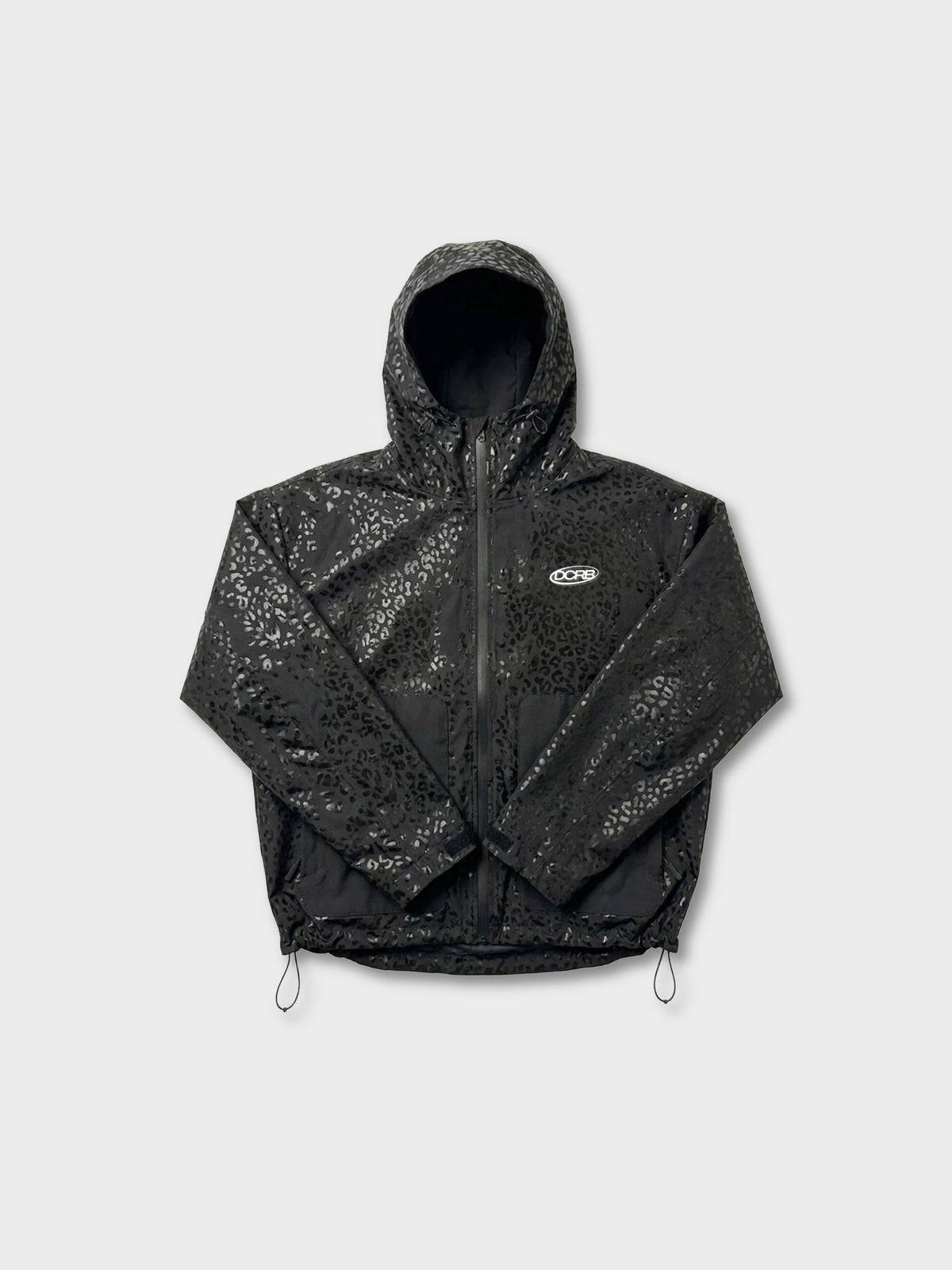 DCRB Black Water Reactive Cheetah Rain Jacket