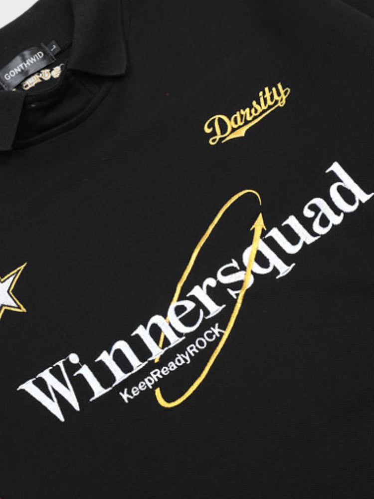 WinnersSquad Oldskool Football Longsleeve Polo