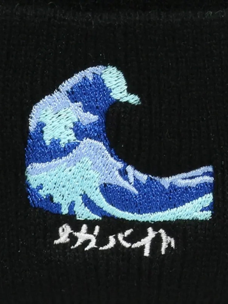 Japanese Sea Wave Beanie