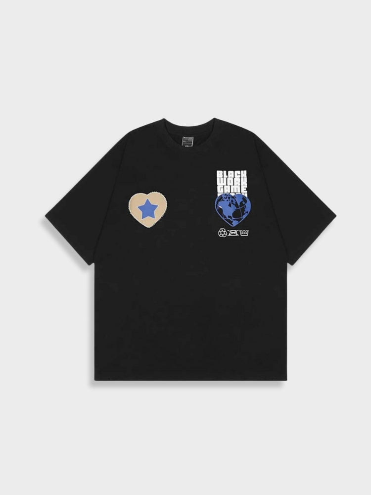 Black World Game Tee