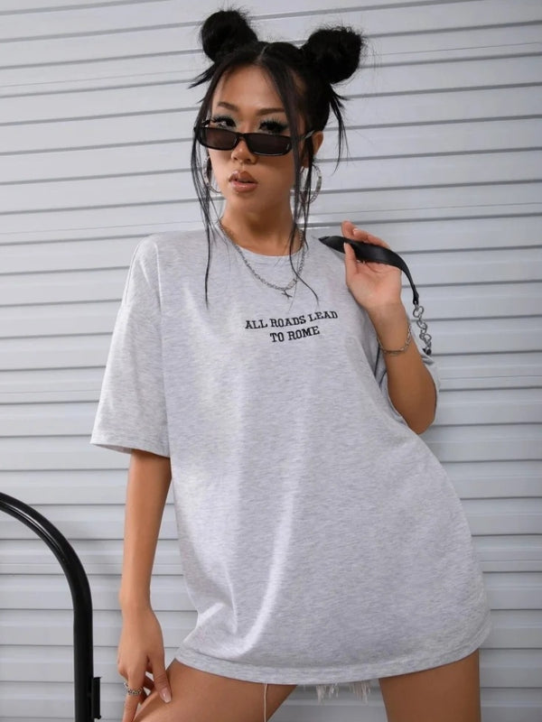 All Roads Lead To Rome Oversized Tee