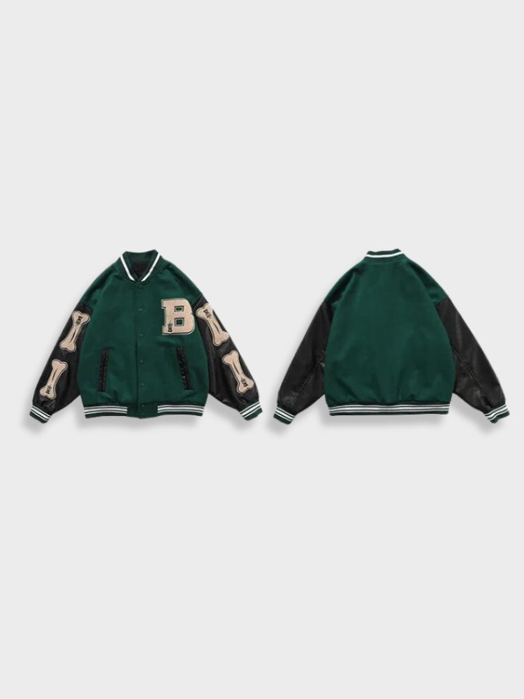 Vintage Varsity Jacket Bone