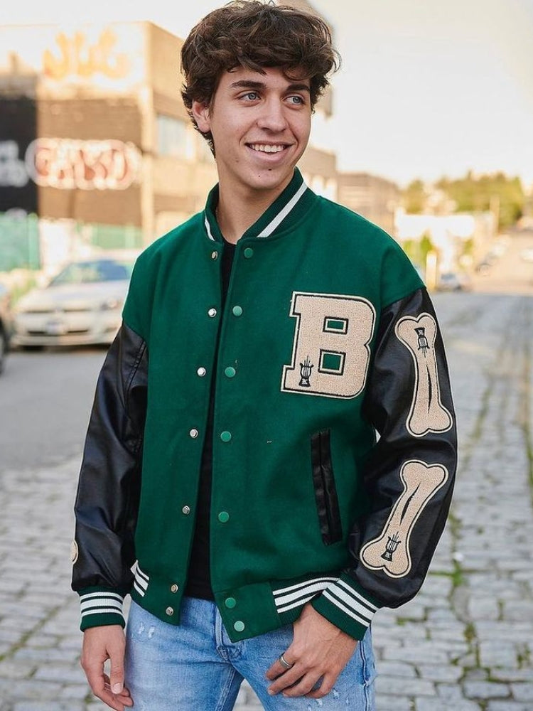 Vintage Varsity Jacket Bone