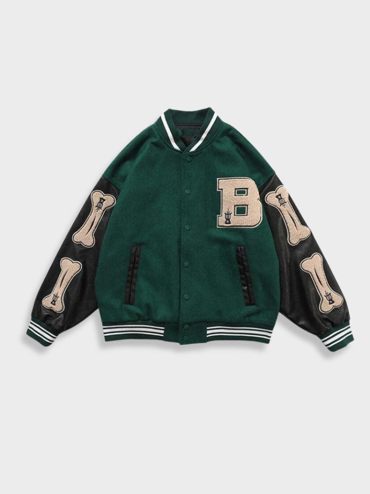 Vintage Varsity Jacket Bone