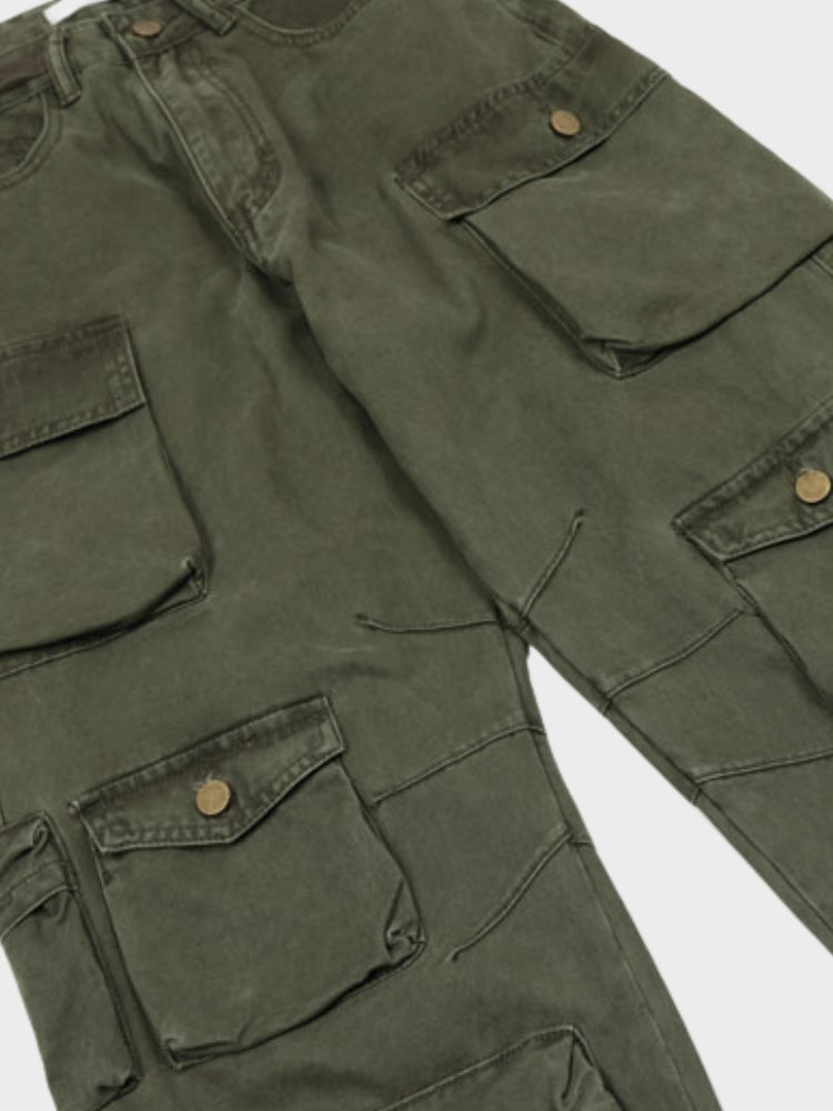 Decarba Loose Fit Pocket Cargo