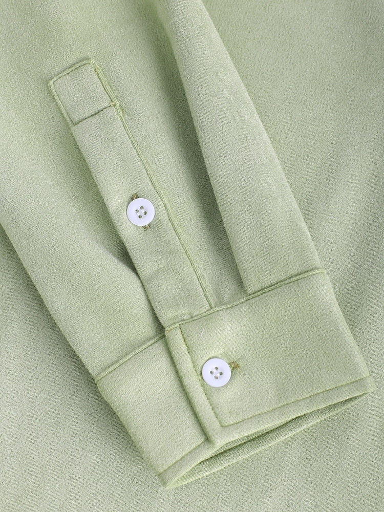 Longsleeve Polo Light Green