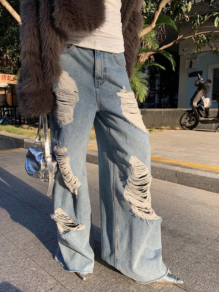 Loose Vintage Ripped Decarba Jeans