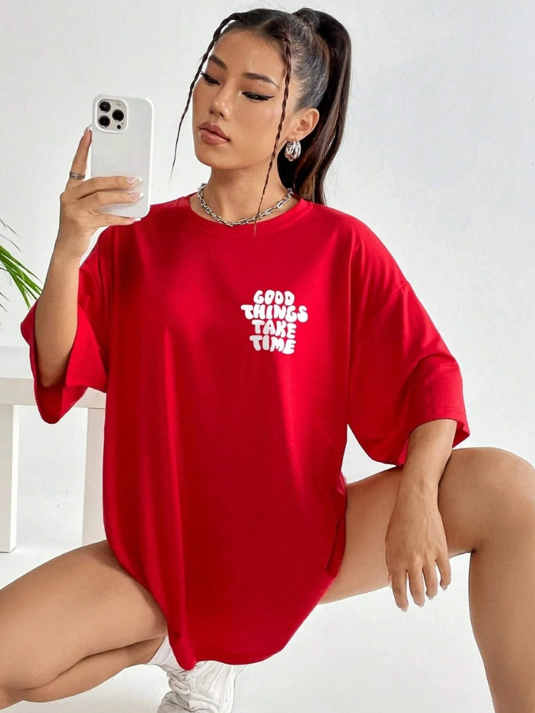 Good Things Take Time Oversized Tee